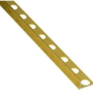 BRUSHED GOLD ALUM TRIM 10MM 2.5M