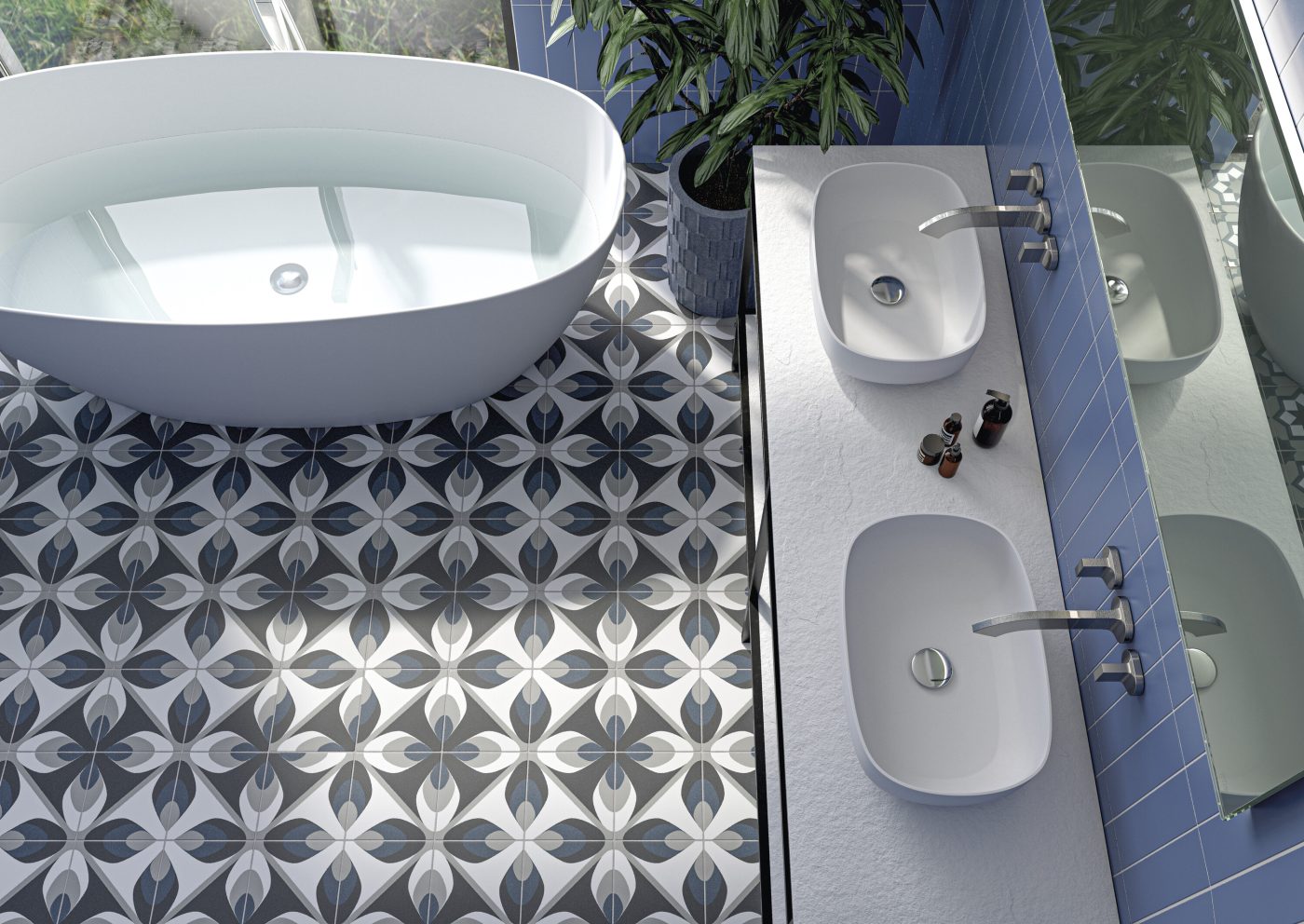 Ona Hidra Cold 20X20 Porcelain Tile - Image 2
